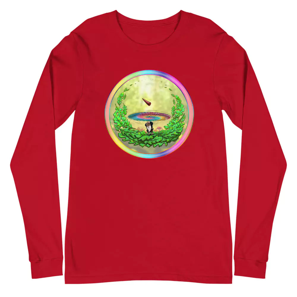 SkeetDesigns | GnomeDriven | Men's Long Sleeve T-Shirt | Close Call | Disc Golf Apparel