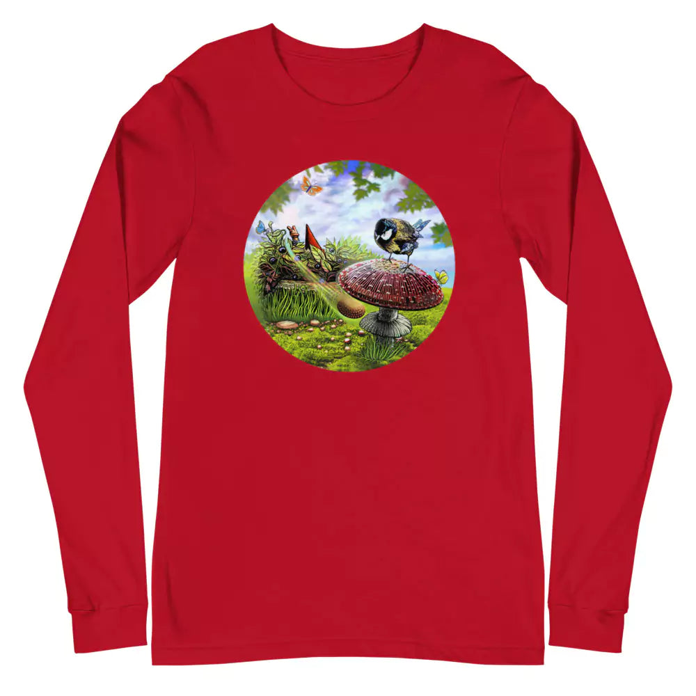 SkeetDesigns | GnomeDriven | Men's Long Sleeve T-Shirt | Blind Flick Run | Disc Golf Apparel