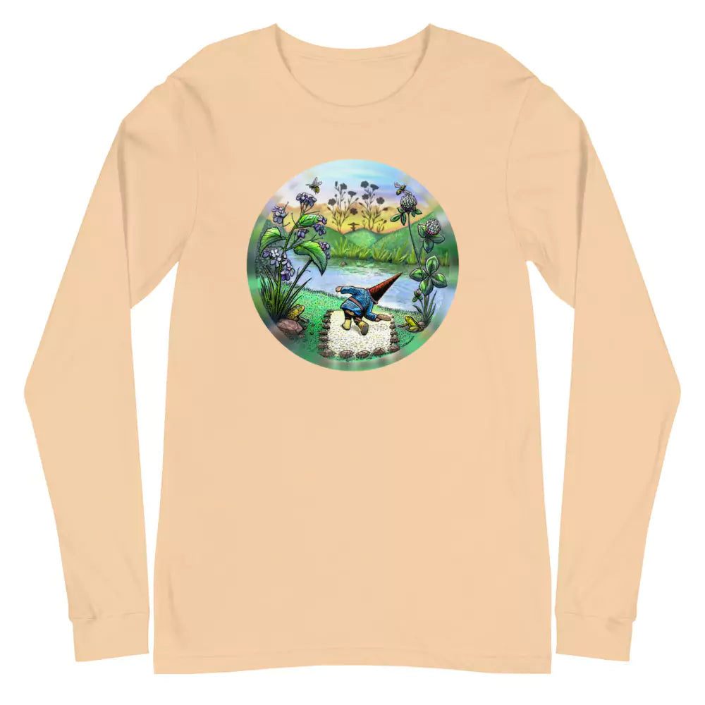 SkeetDesigns | GnomeDriven | Men's Long Sleeve T-Shirt | Flick Ace | Disc Golf Apparel