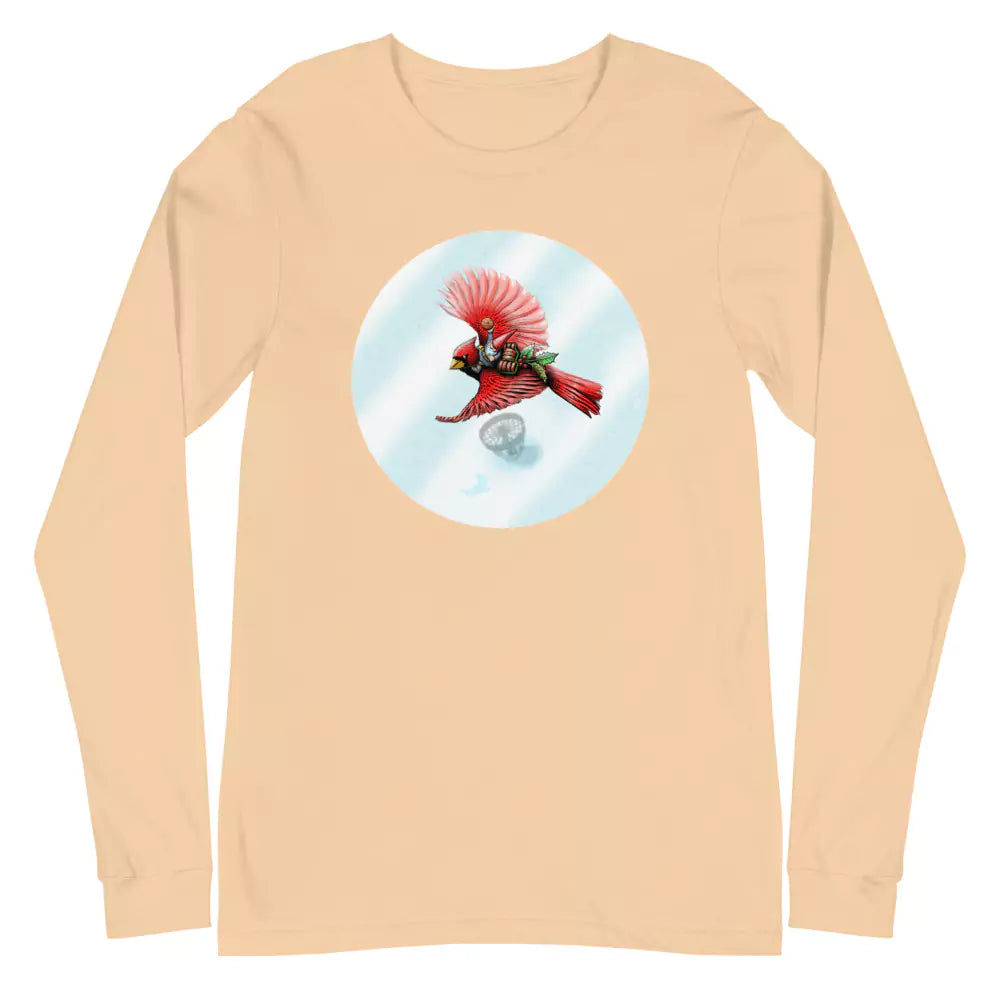 SkeetDesigns | GnomeDriven | Men's Long Sleeve T-Shirt | Cardinal | Disc Golf Apparel