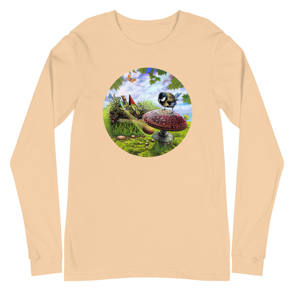 SkeetDesigns | GnomeDriven | Men's Long Sleeve T-Shirt | Blind Flick Run | Disc Golf Apparel