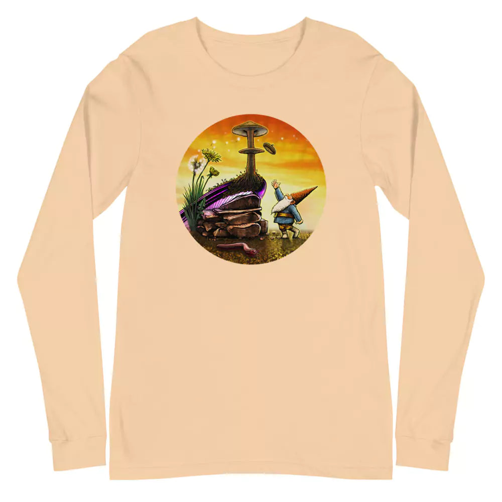 SkeetDesigns | GnomeDriven | Men's Long Sleeve T-Shirt | Windy Up Putt | Disc Golf Apparel