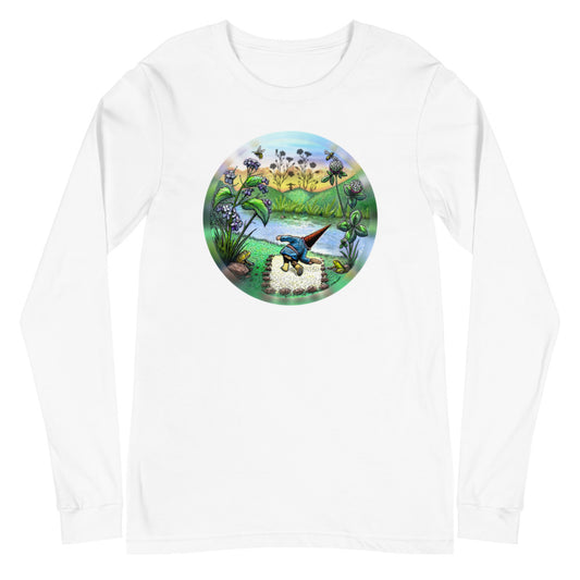 SkeetDesigns | GnomeDriven | Men's Long Sleeve T-Shirt | Flick Ace | Disc Golf Apparel