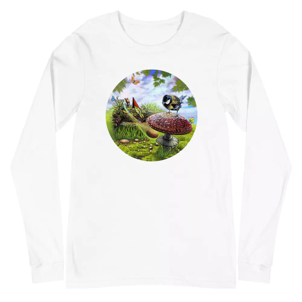 SkeetDesigns | GnomeDriven | Men's Long Sleeve T-Shirt | Blind Flick Run | Disc Golf Apparel