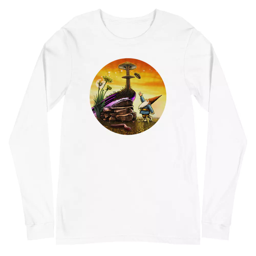 SkeetDesigns | GnomeDriven | Men's Long Sleeve T-Shirt | Windy Up Putt | Disc Golf Apparel