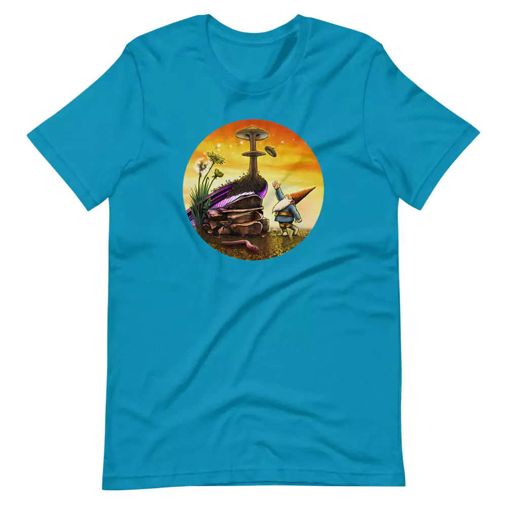 SkeetDesigns | GnomeDriven | Men's Short Sleeve T-Shirt | Windy Up Putt V3 | Disc Golf Apparel