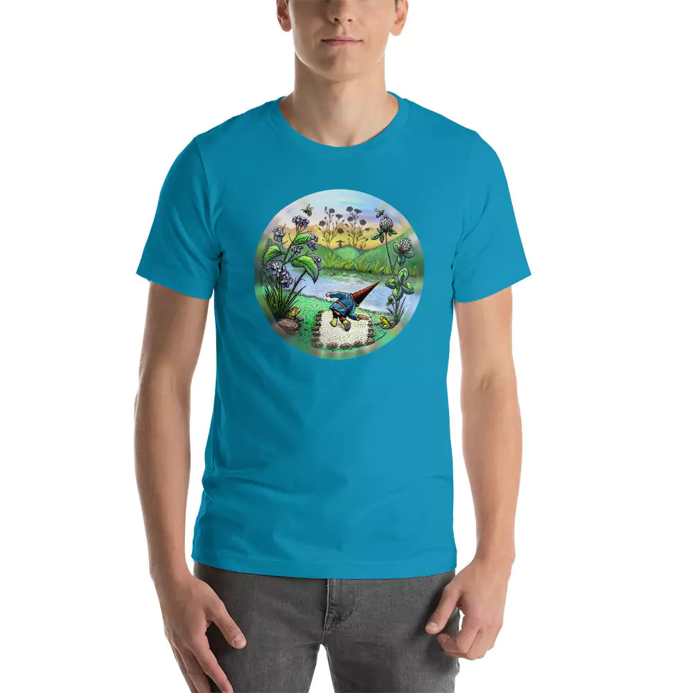 SkeetDesigns | GnomeDriven | Men's Short Sleeve T-Shirt | Flick Ace V3 | Disc Golf Apparel