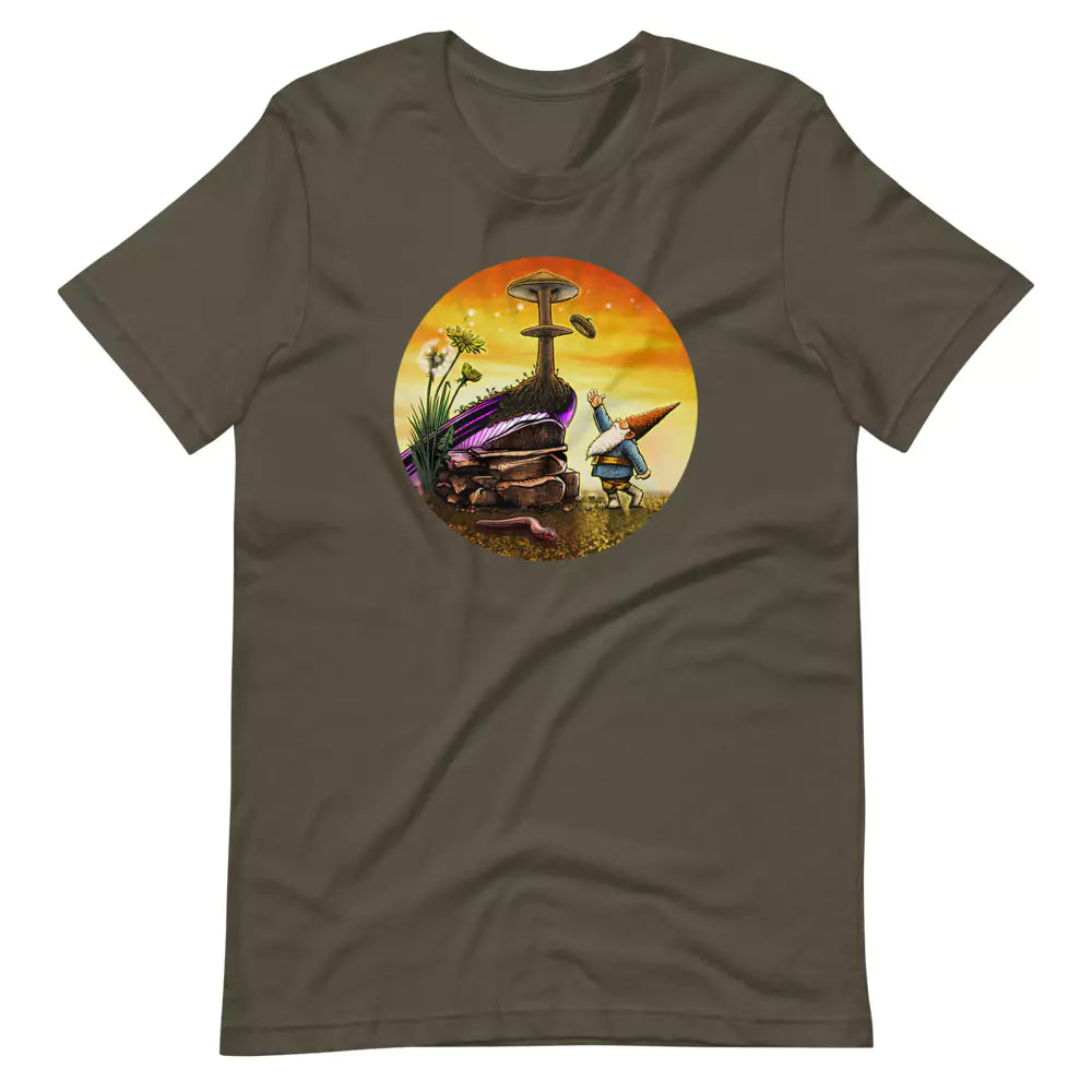 SkeetDesigns | GnomeDriven | Men's Short Sleeve T-Shirt | Windy Up Putt V3 | Disc Golf Apparel