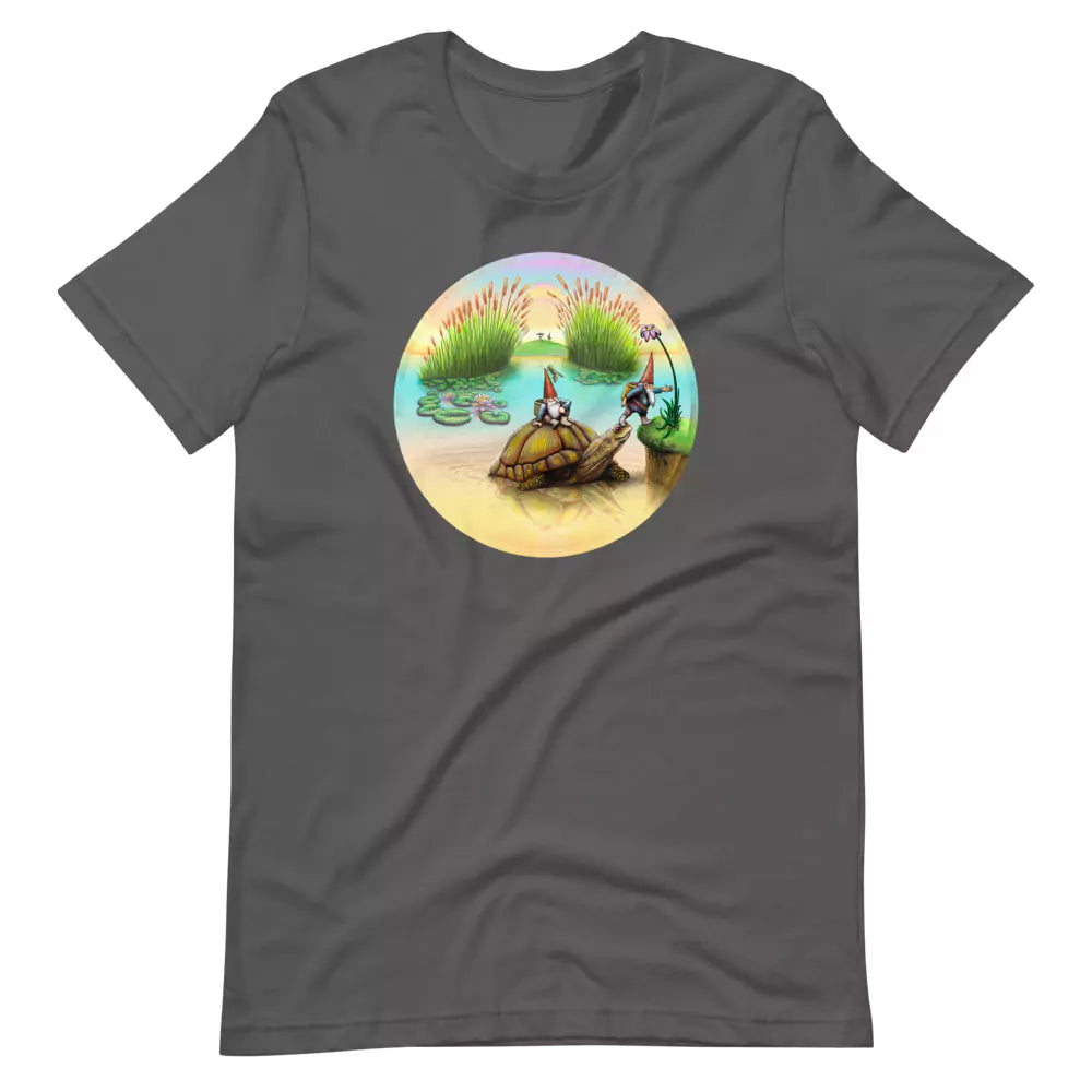 SkeetDesigns | GnomeDriven | Men's Short Sleeve T-Shirt | Turtle Ferry V3 | Disc Golf Apparel