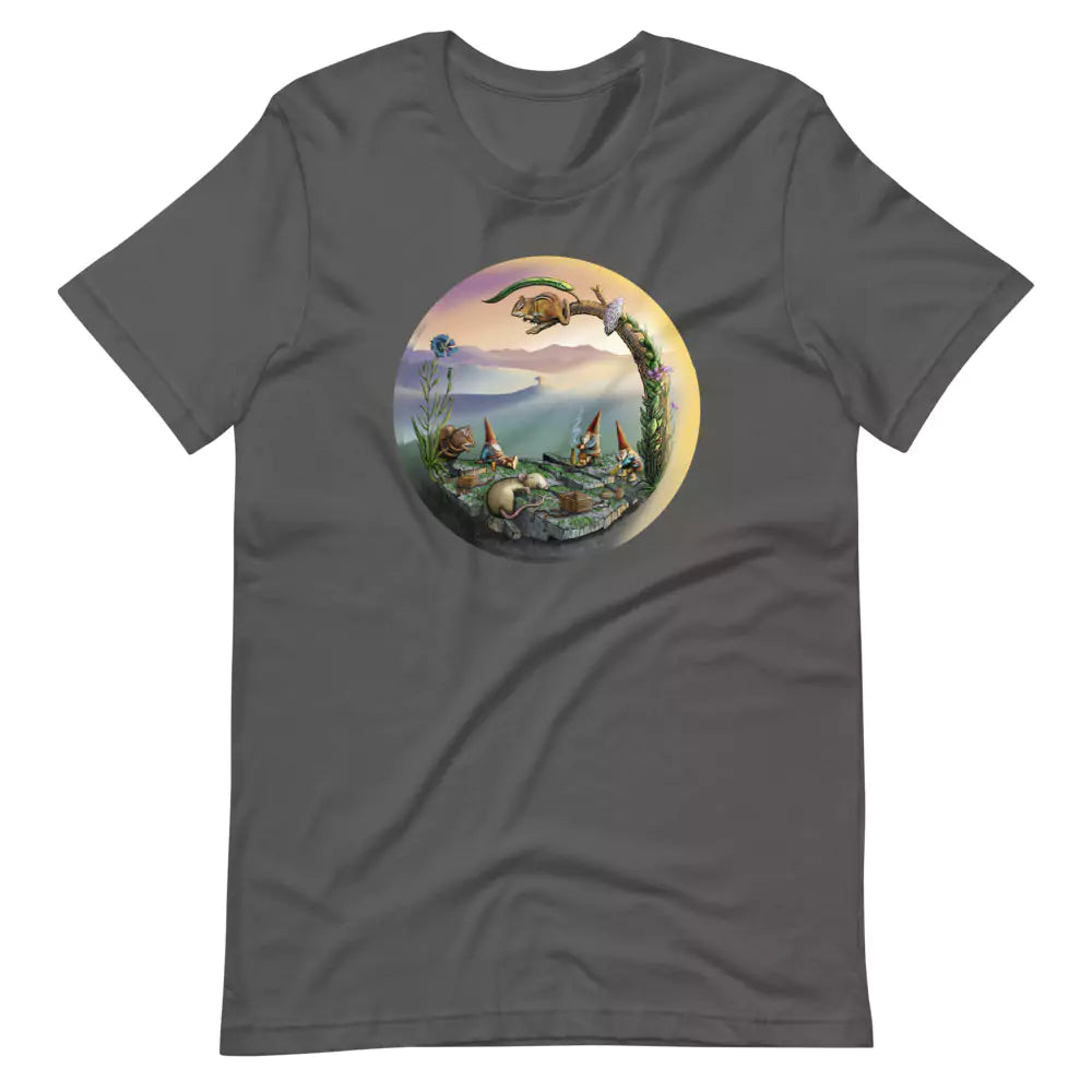 SkeetDesigns | GnomeDriven | Men's Short Sleeve T-Shirt | Mid-Round Break V3 | Disc Golf Apparel