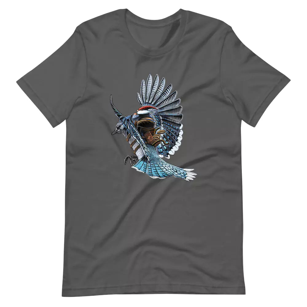 SkeetDesigns | GnomeDriven | Men's Short Sleeve T-Shirt | Blue Jay Rider V3 | Disc Golf Apparel
