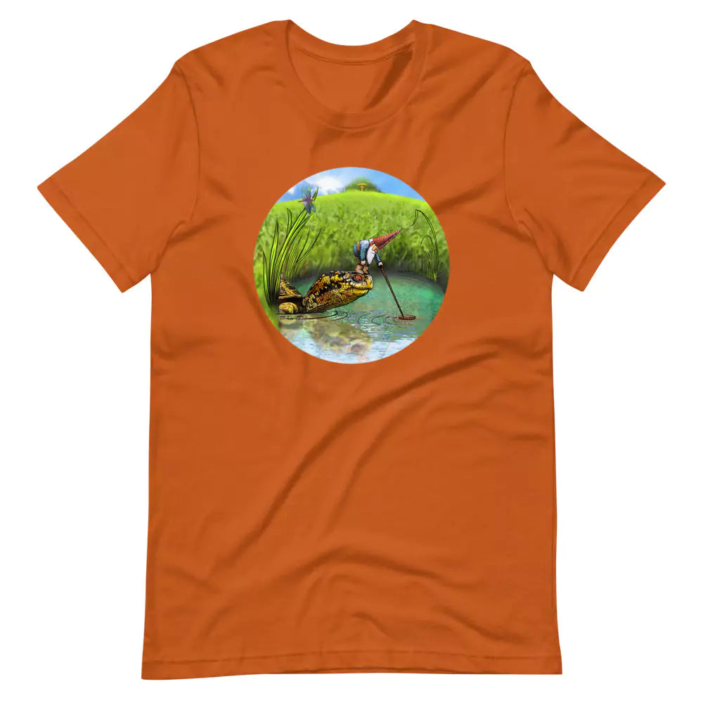 SkeetDesigns | GnomeDriven | Men's Short Sleeve T-Shirt | OB Turtle Help V3 | Disc Golf Apparel
