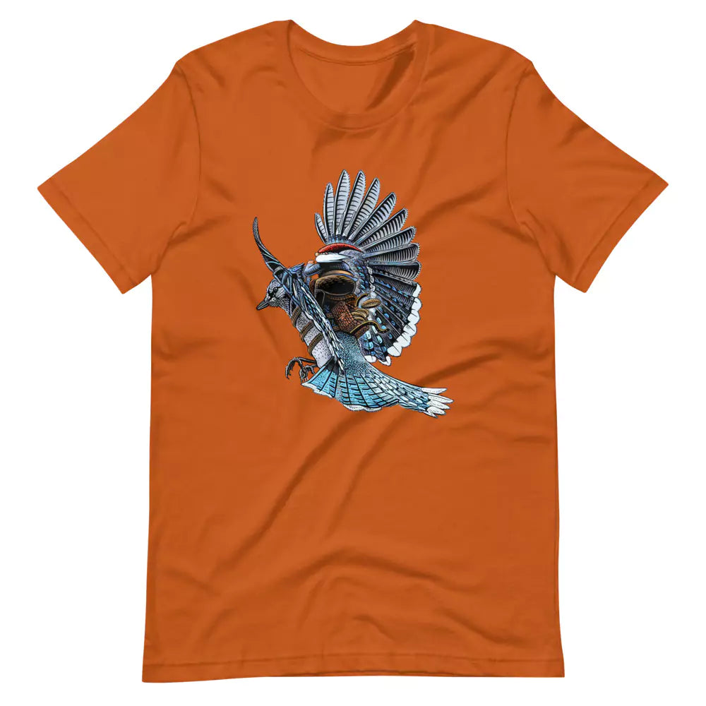 SkeetDesigns | GnomeDriven | Men's Short Sleeve T-Shirt | Blue Jay Rider V3 | Disc Golf Apparel