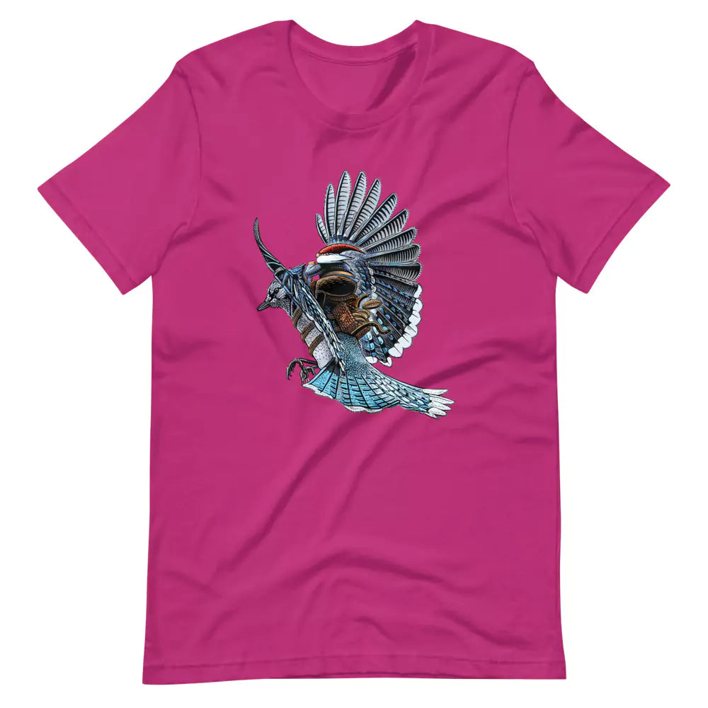 SkeetDesigns | GnomeDriven | Men's Short Sleeve T-Shirt | Blue Jay Rider V3 | Disc Golf Apparel
