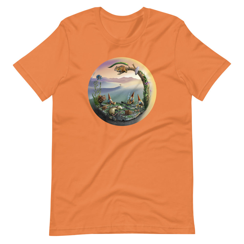 SkeetDesigns | GnomeDriven | Men's Short Sleeve T-Shirt | Mid-Round Break V3 | Disc Golf Apparel