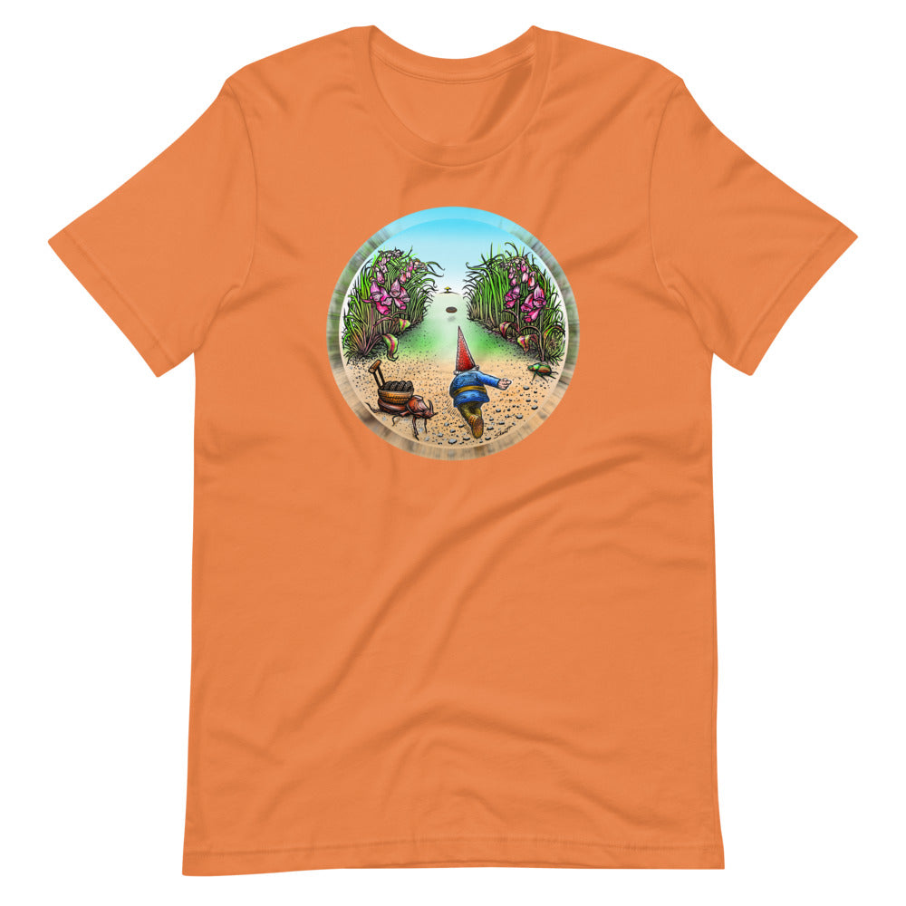 SkeetDesigns | GnomeDriven | Men's Short Sleeve T-Shirt | Behind The Drive V3 | Disc Golf Apparel
