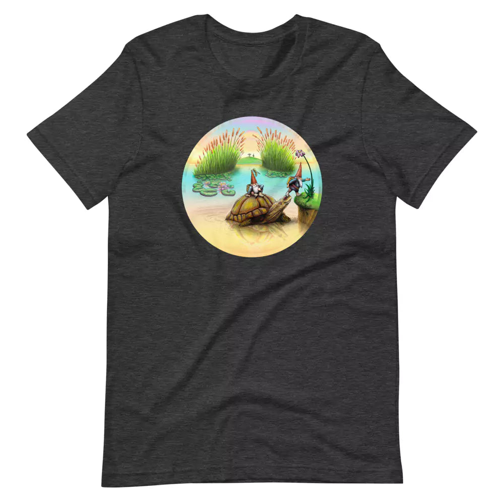 SkeetDesigns | GnomeDriven | Men's Short Sleeve T-Shirt | Turtle Ferry V3 | Disc Golf Apparel