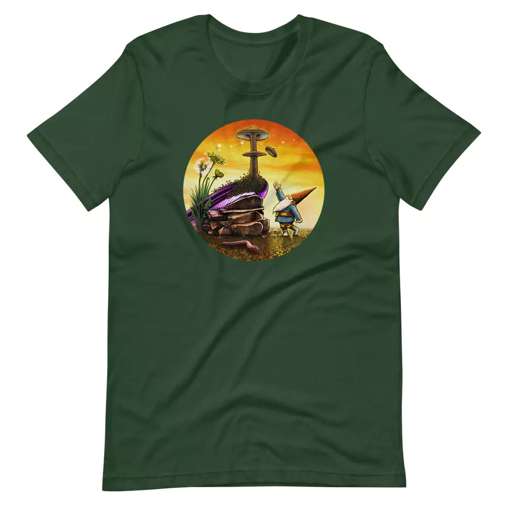 SkeetDesigns | GnomeDriven | Men's Short Sleeve T-Shirt | Windy Up Putt V3 | Disc Golf Apparel
