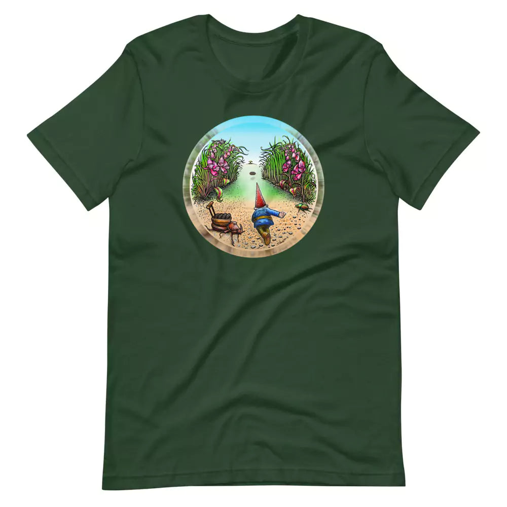 SkeetDesigns | GnomeDriven | Men's Short Sleeve T-Shirt | Behind The Drive V3 | Disc Golf Apparel
