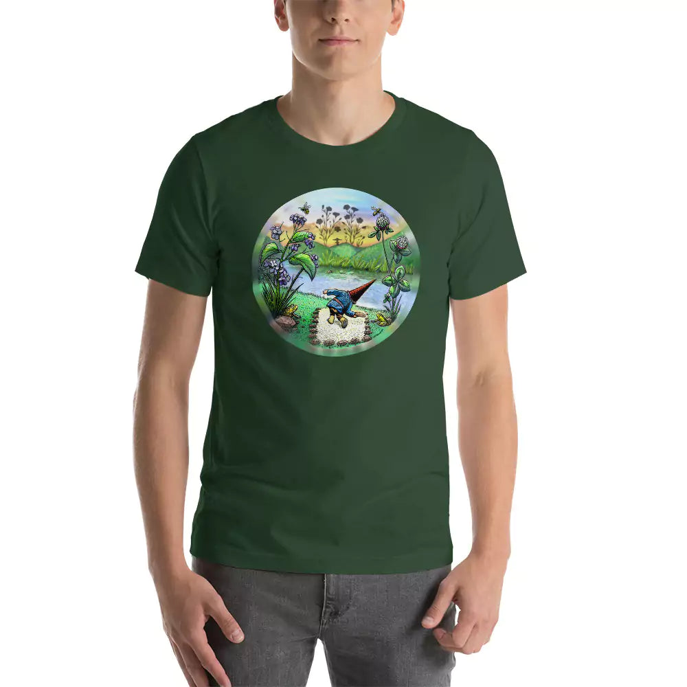 SkeetDesigns | GnomeDriven | Men's Short Sleeve T-Shirt | Flick Ace V3 | Disc Golf Apparel