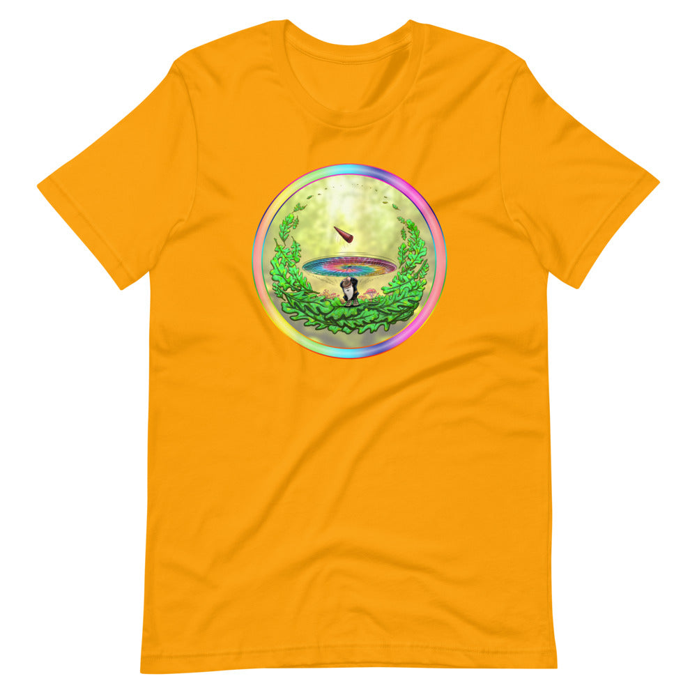 SkeetDesigns | GnomeDriven | Men's Short Sleeve T-Shirt | Close Call V3 | Disc Golf Apparel
