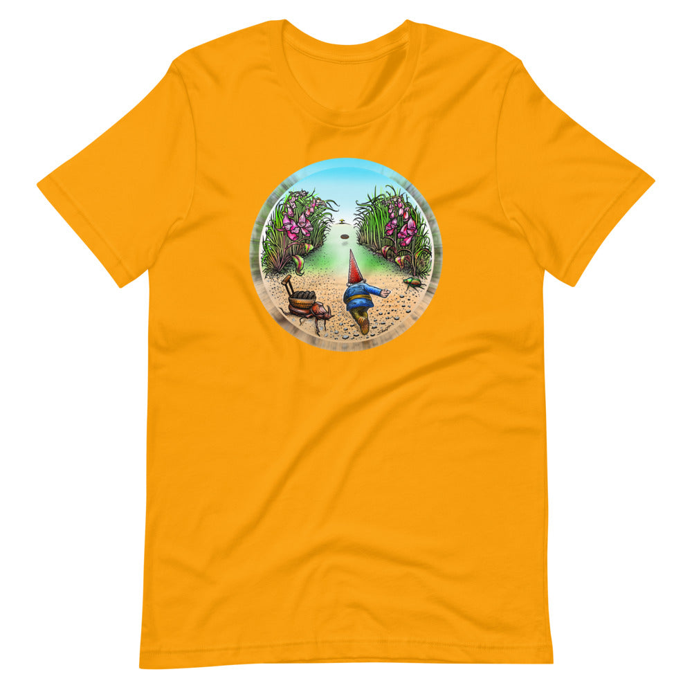 SkeetDesigns | GnomeDriven | Men's Short Sleeve T-Shirt | Behind The Drive V3 | Disc Golf Apparel