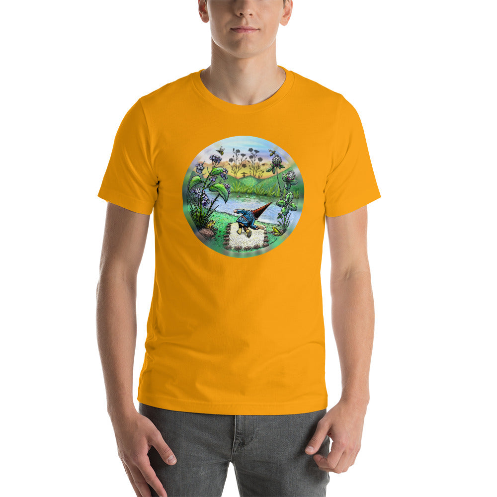 SkeetDesigns | GnomeDriven | Men's Short Sleeve T-Shirt | Flick Ace V3 | Disc Golf Apparel