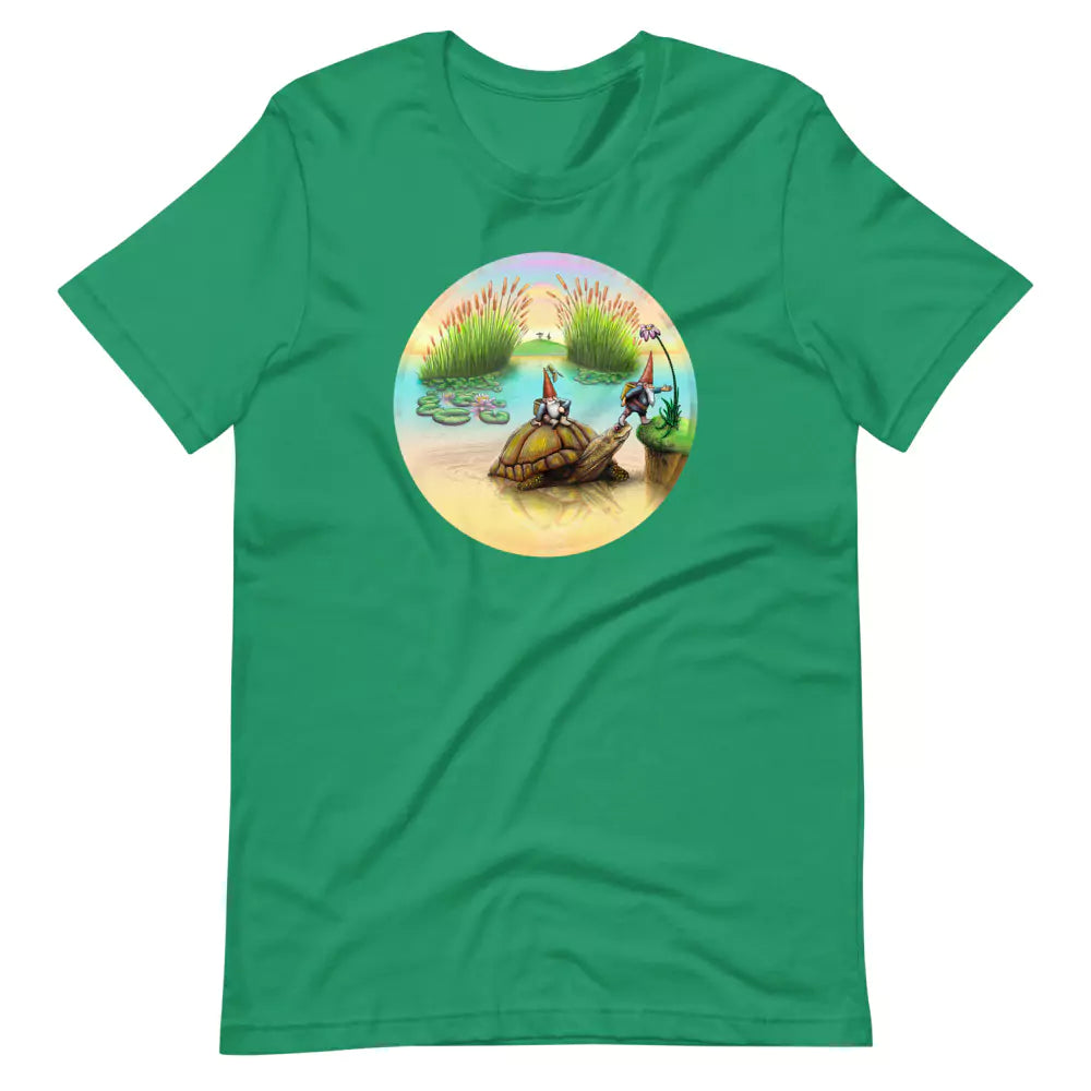 SkeetDesigns | GnomeDriven | Men's Short Sleeve T-Shirt | Turtle Ferry V3 | Disc Golf Apparel
