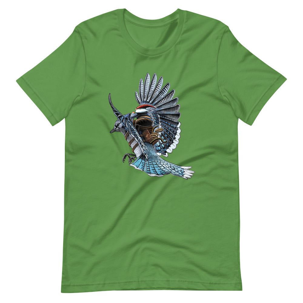 SkeetDesigns | GnomeDriven | Men's Short Sleeve T-Shirt | Blue Jay Rider V3 | Disc Golf Apparel
