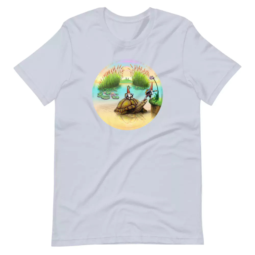 SkeetDesigns | GnomeDriven | Men's Short Sleeve T-Shirt | Turtle Ferry V3 | Disc Golf Apparel