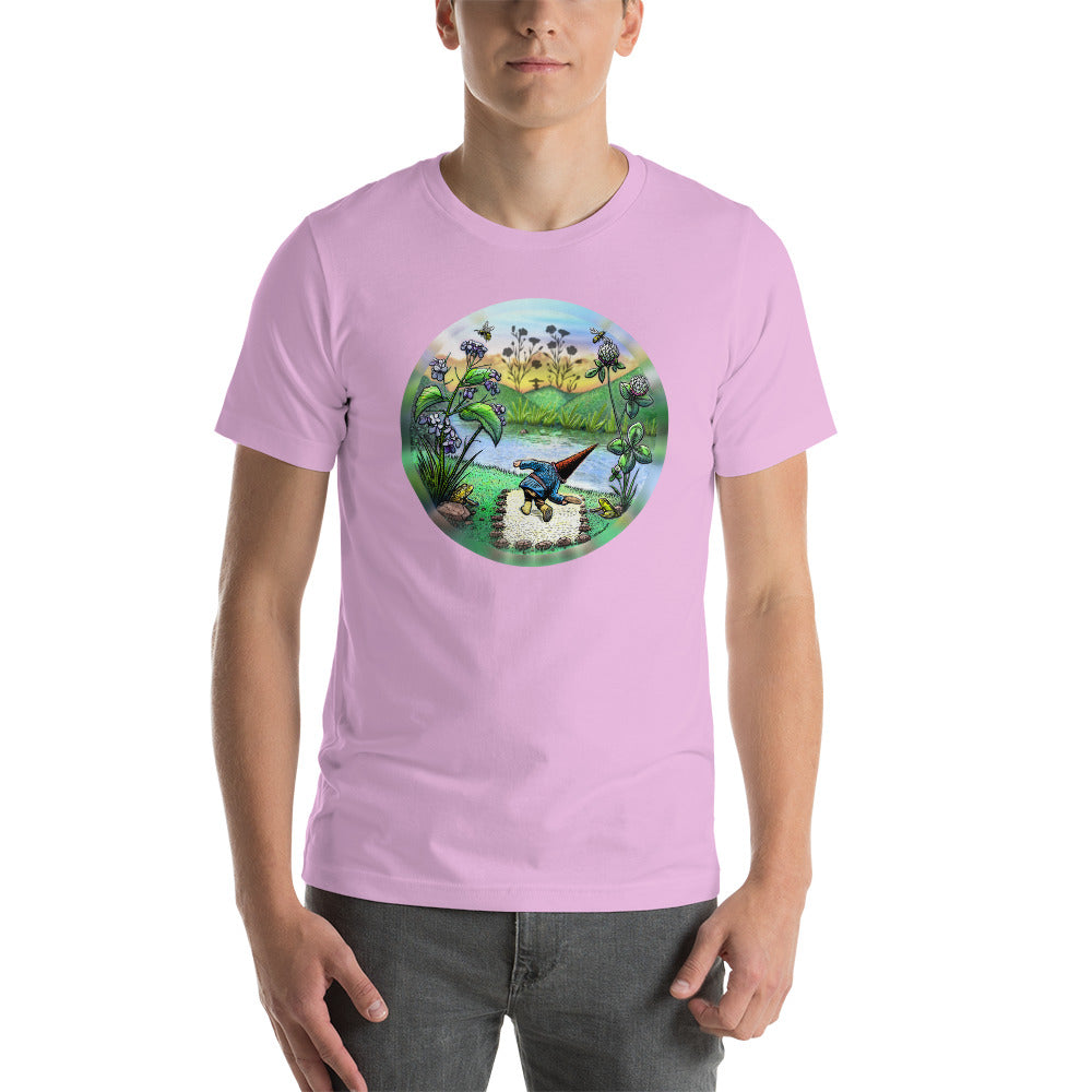 SkeetDesigns | GnomeDriven | Men's Short Sleeve T-Shirt | Flick Ace V3 | Disc Golf Apparel