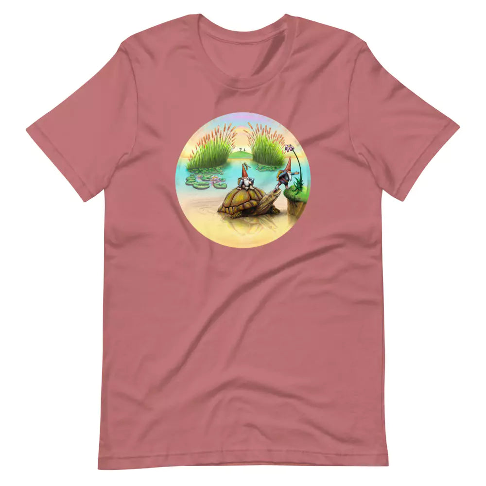SkeetDesigns | GnomeDriven | Men's Short Sleeve T-Shirt | Turtle Ferry V3 | Disc Golf Apparel