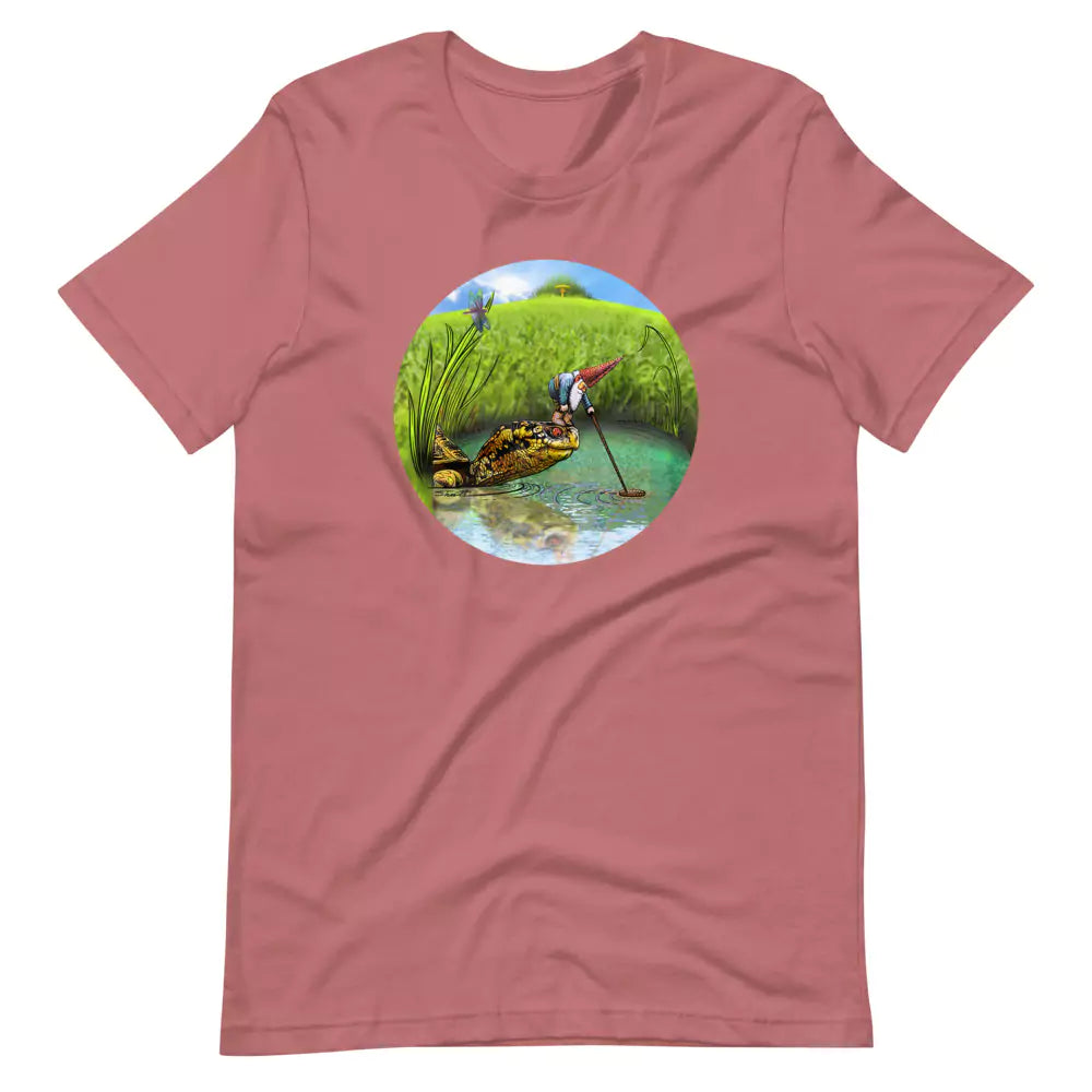 SkeetDesigns | GnomeDriven | Men's Short Sleeve T-Shirt | OB Turtle Help V3 | Disc Golf Apparel