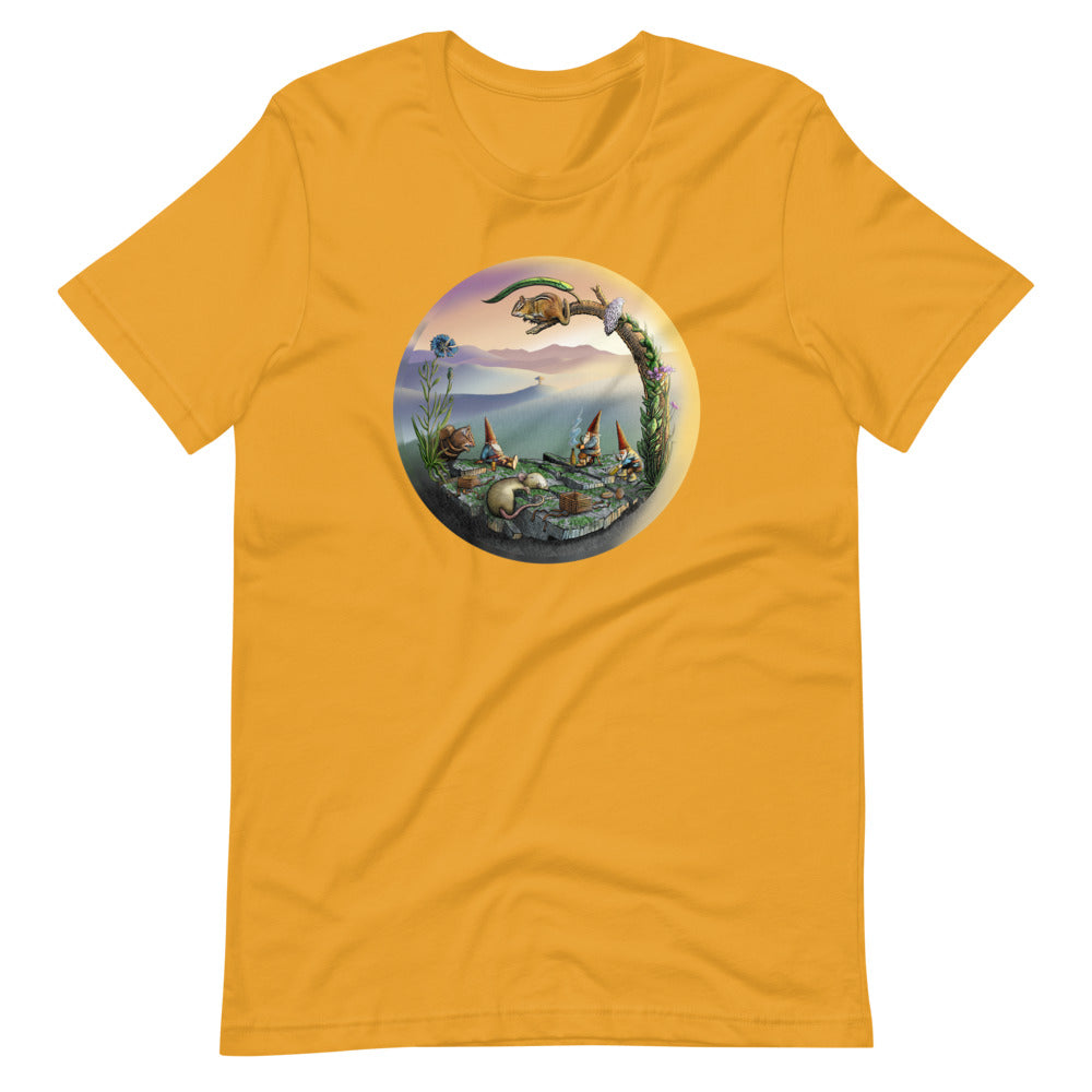 SkeetDesigns | GnomeDriven | Men's Short Sleeve T-Shirt | Mid-Round Break V3 | Disc Golf Apparel