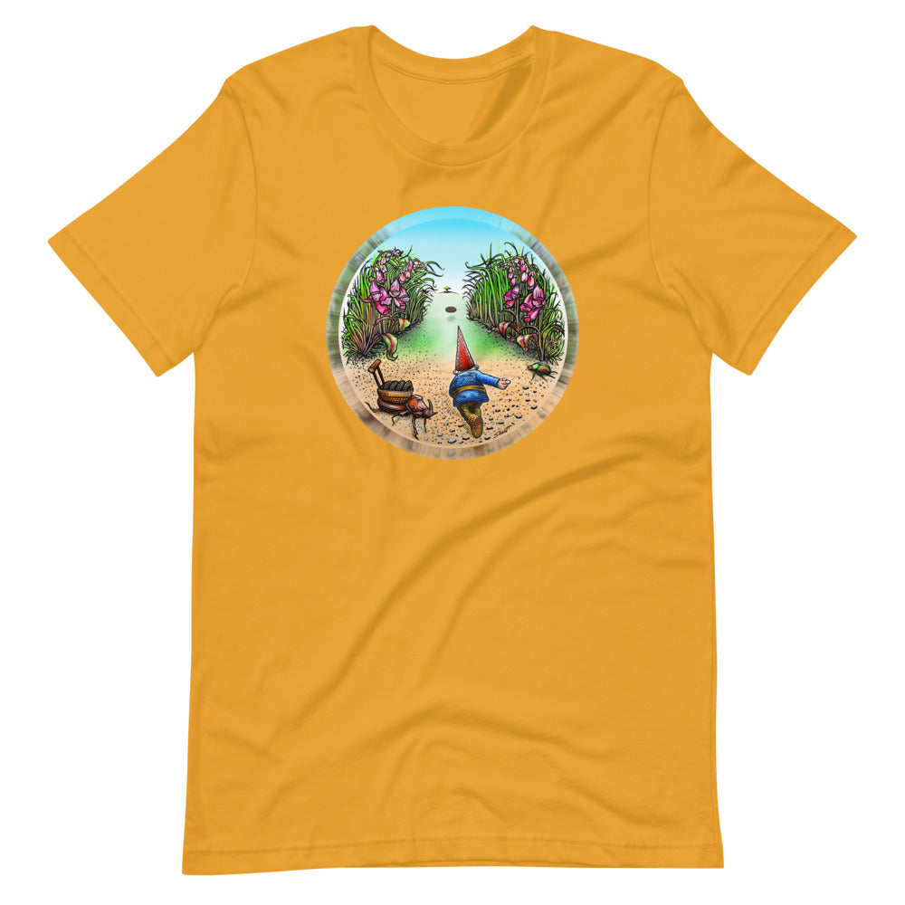 SkeetDesigns | GnomeDriven | Men's Short Sleeve T-Shirt | Behind The Drive V3 | Disc Golf Apparel