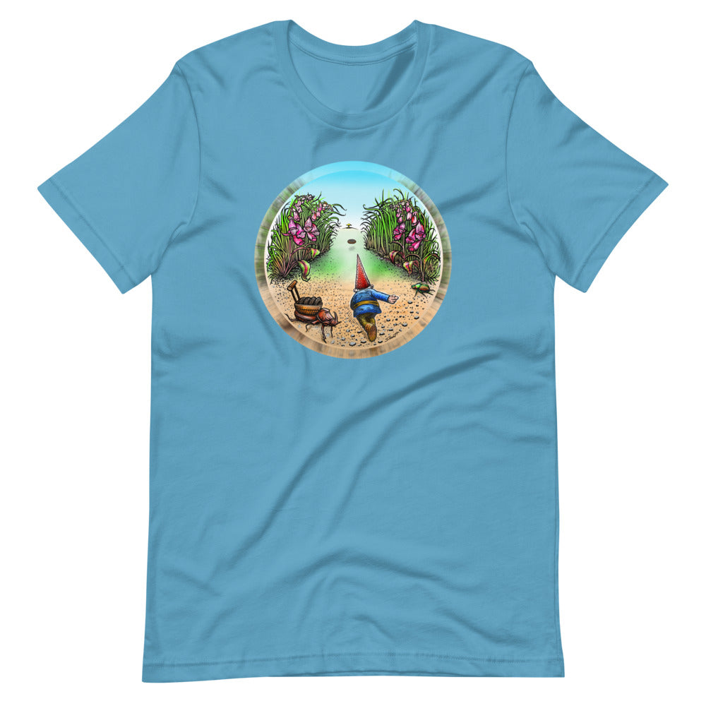 SkeetDesigns | GnomeDriven | Men's Short Sleeve T-Shirt | Behind The Drive V3 | Disc Golf Apparel