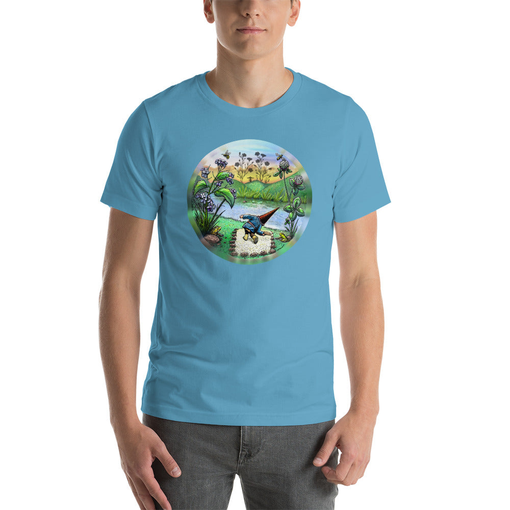 SkeetDesigns | GnomeDriven | Men's Short Sleeve T-Shirt | Flick Ace V3 | Disc Golf Apparel