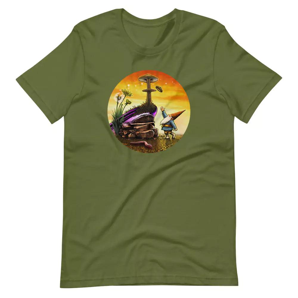 SkeetDesigns | GnomeDriven | Men's Short Sleeve T-Shirt | Windy Up Putt V3 | Disc Golf Apparel