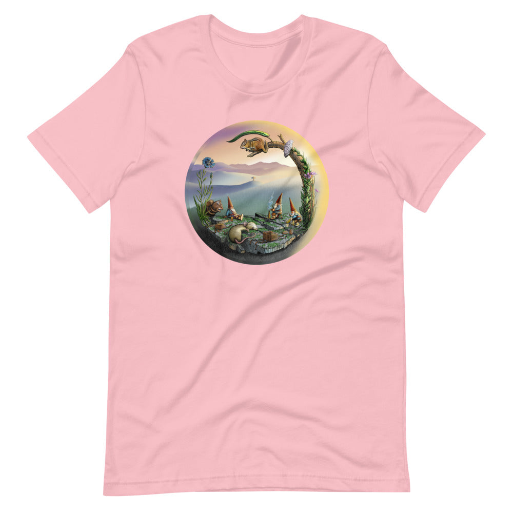 SkeetDesigns | GnomeDriven | Men's Short Sleeve T-Shirt | Mid-Round Break V3 | Disc Golf Apparel