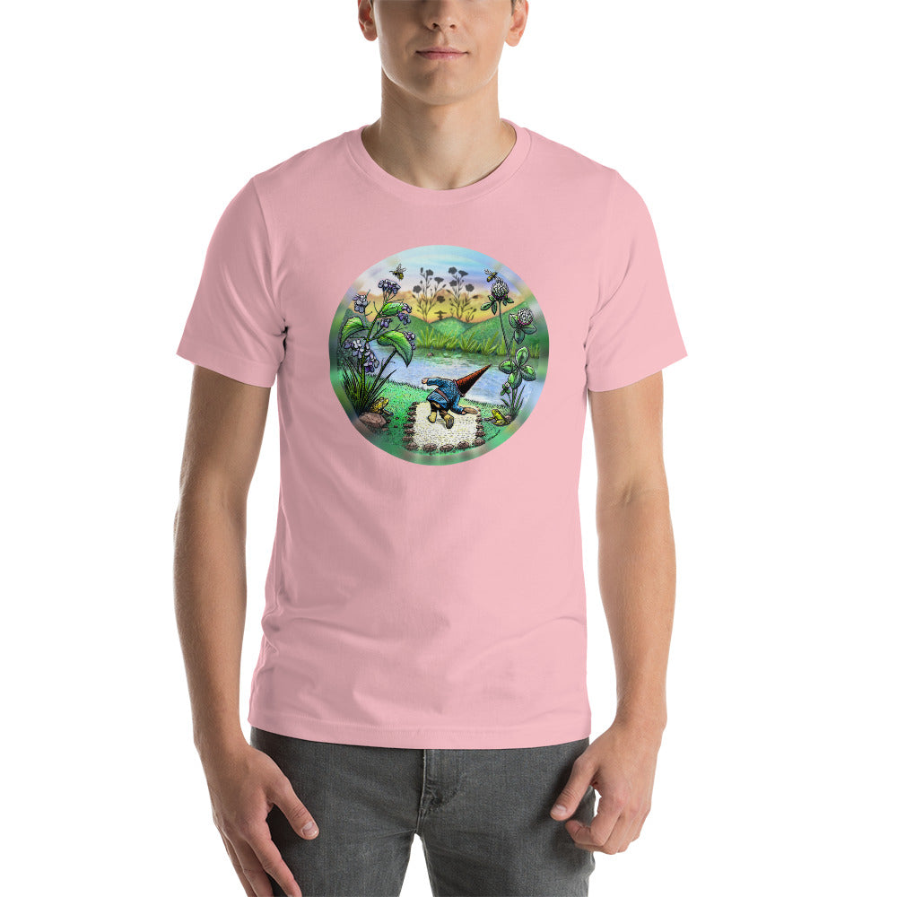 SkeetDesigns | GnomeDriven | Men's Short Sleeve T-Shirt | Flick Ace V3 | Disc Golf Apparel
