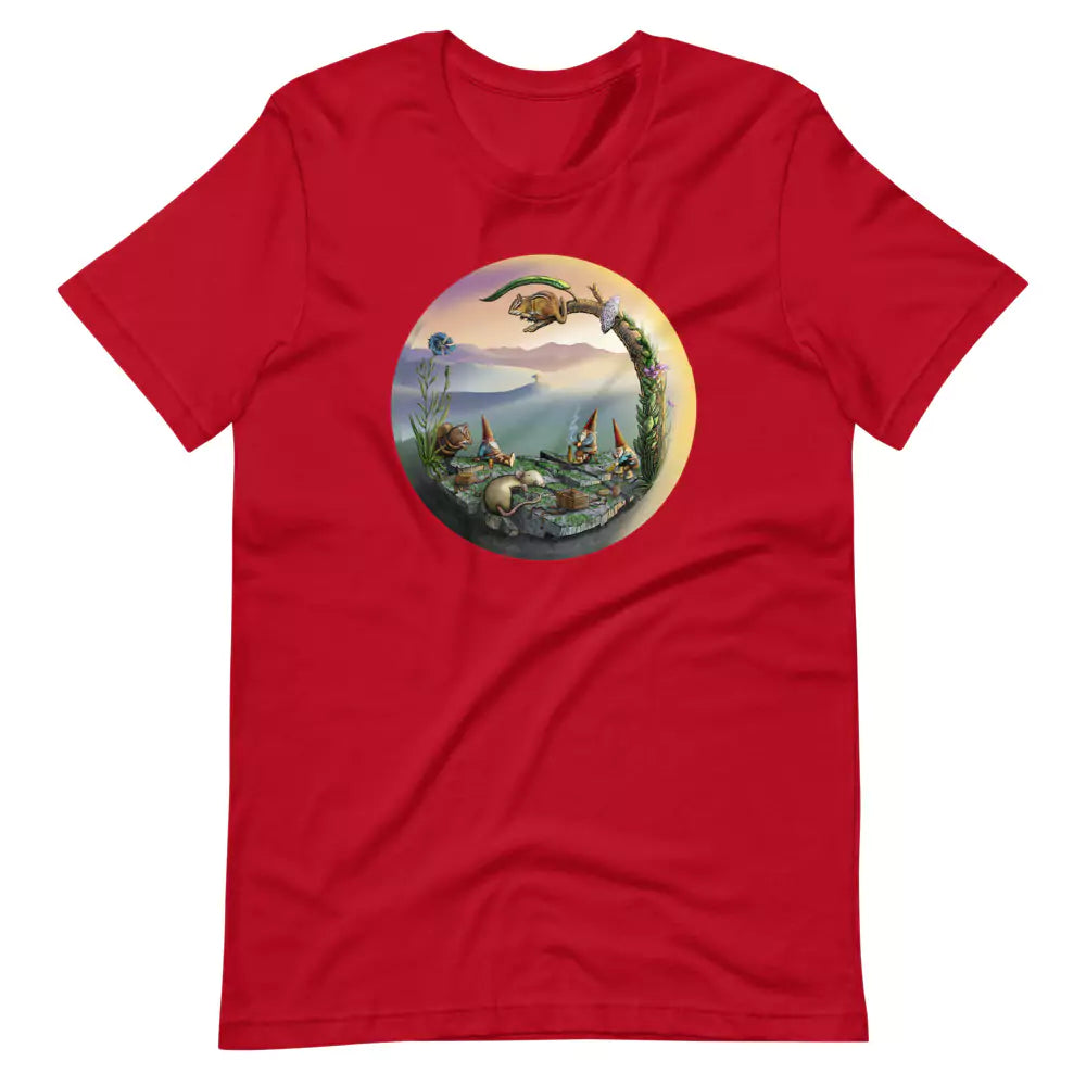 SkeetDesigns | GnomeDriven | Men's Short Sleeve T-Shirt | Mid-Round Break V3 | Disc Golf Apparel