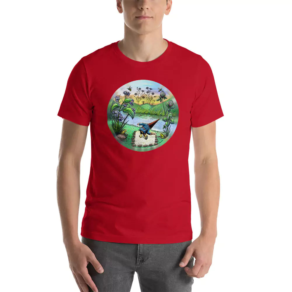 SkeetDesigns | GnomeDriven | Men's Short Sleeve T-Shirt | Flick Ace V3 | Disc Golf Apparel