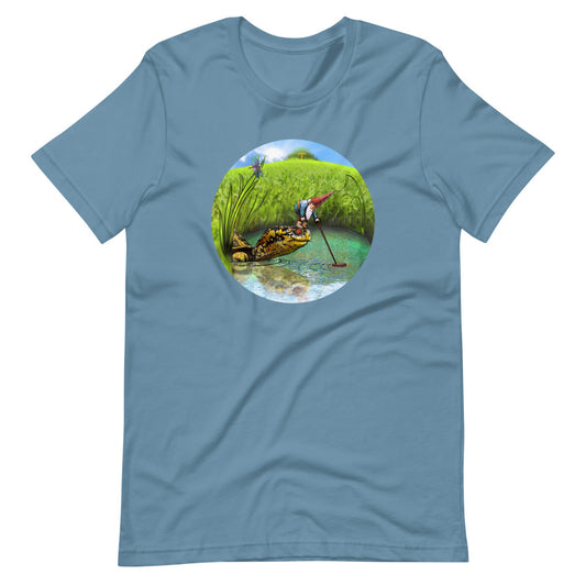 SkeetDesigns | GnomeDriven | Men's Short Sleeve T-Shirt | OB Turtle Help V3 | Disc Golf Apparel