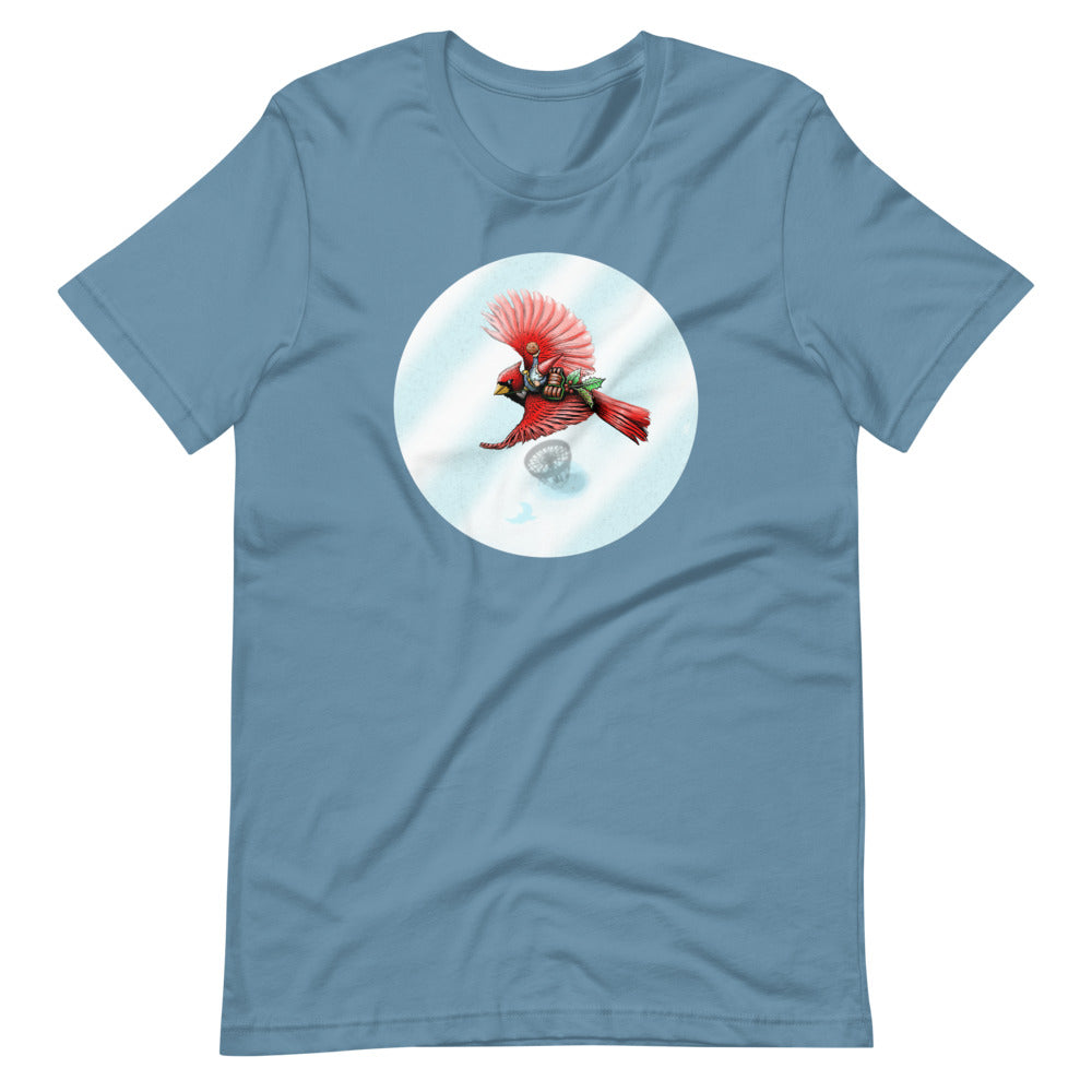 SkeetDesigns | GnomeDriven | Men's Short Sleeve T-Shirt | Cardinal V3 | Disc Golf Apparel
