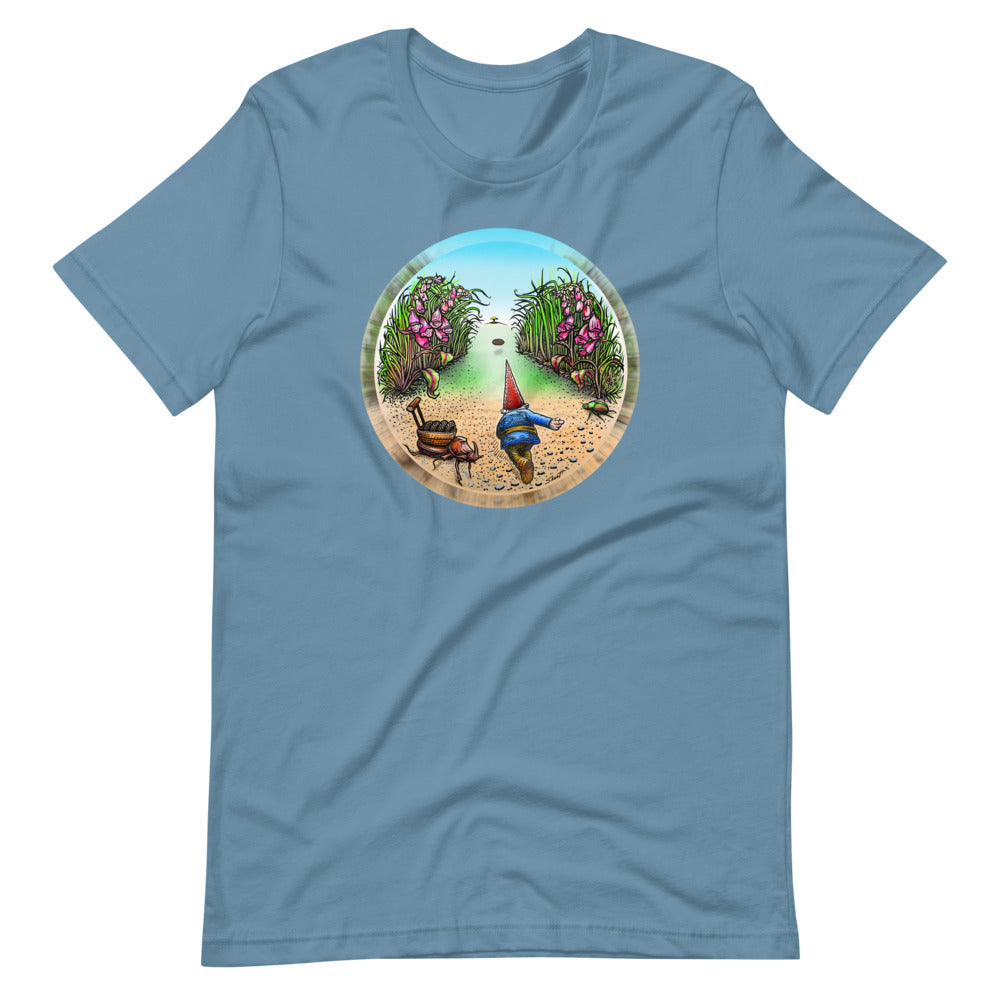 SkeetDesigns | GnomeDriven | Men's Short Sleeve T-Shirt | Behind The Drive V3 | Disc Golf Apparel