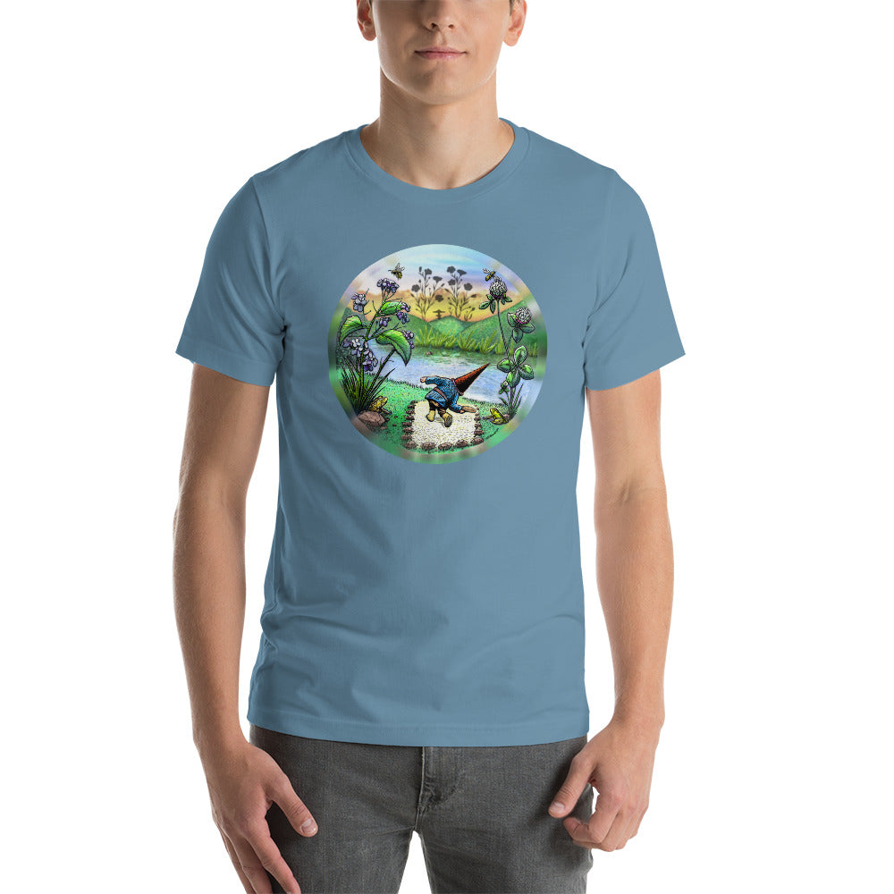 SkeetDesigns | GnomeDriven | Men's Short Sleeve T-Shirt | Flick Ace V3 | Disc Golf Apparel
