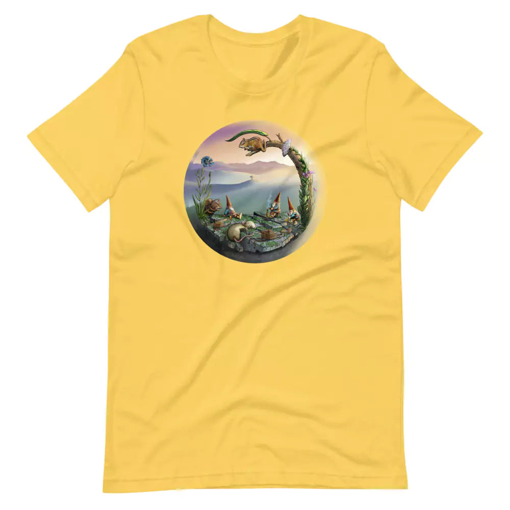 SkeetDesigns | GnomeDriven | Men's Short Sleeve T-Shirt | Mid-Round Break V3 | Disc Golf Apparel