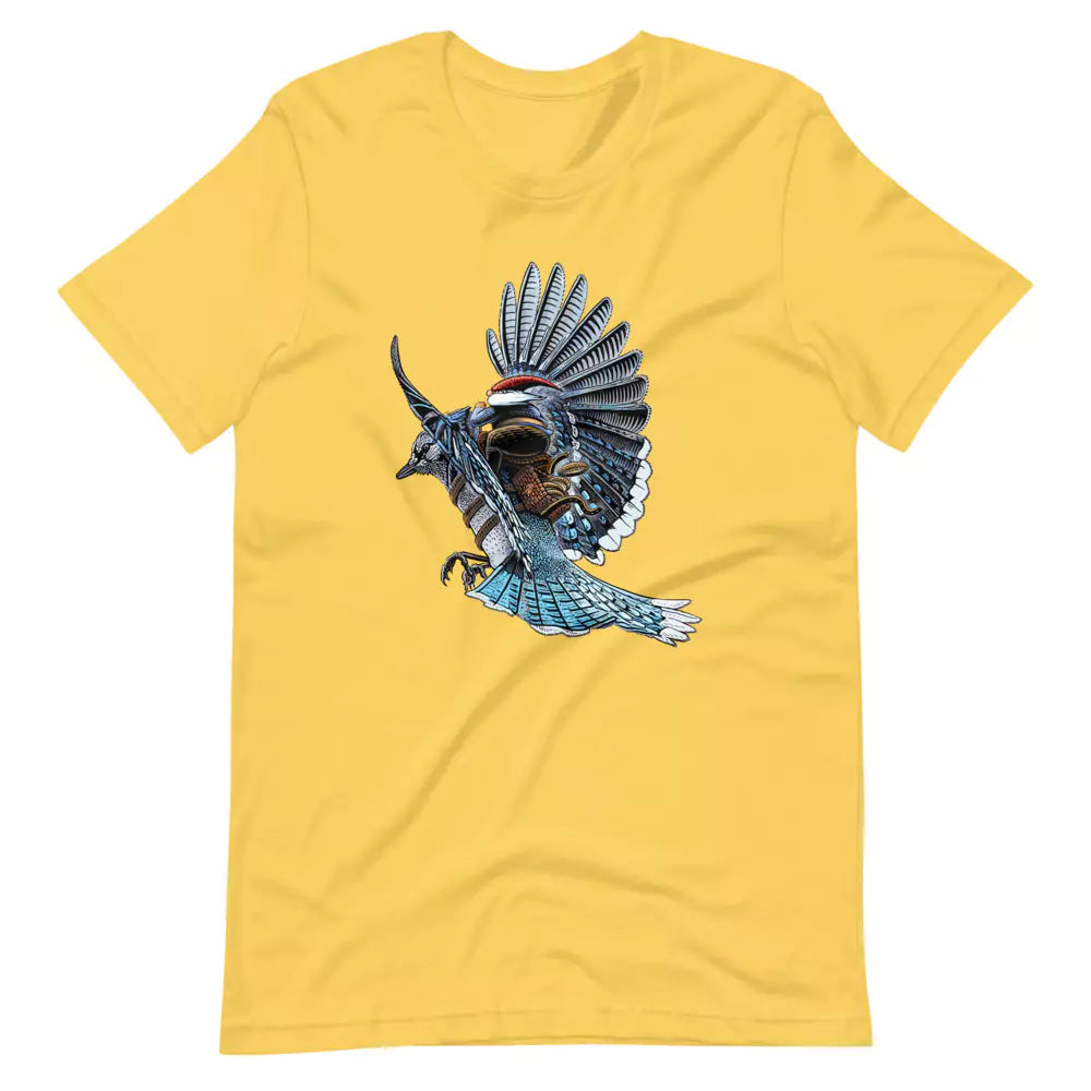 SkeetDesigns | GnomeDriven | Men's Short Sleeve T-Shirt | Blue Jay Rider V3 | Disc Golf Apparel