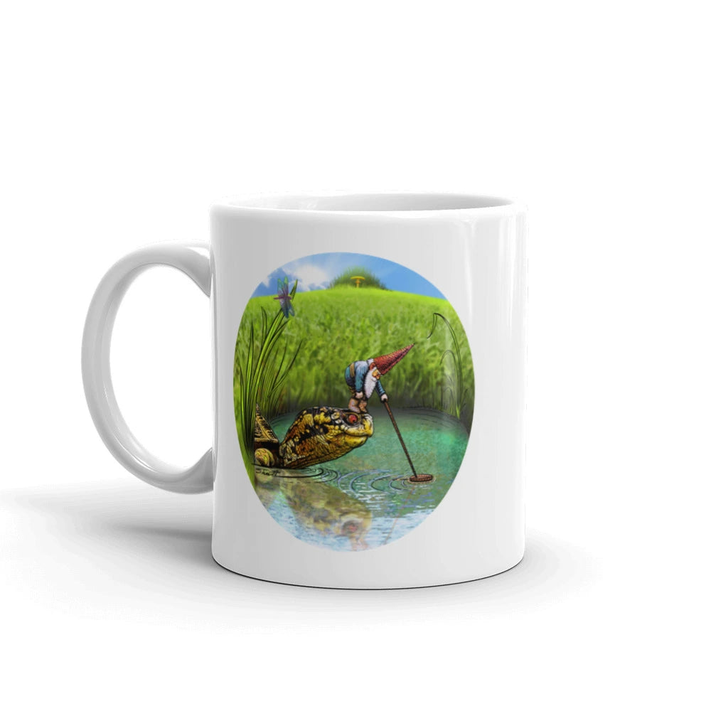 SkeetDesigns | GnomeDriven | Coffee Mug | OB Turtle Help | Disc Golf Accessories