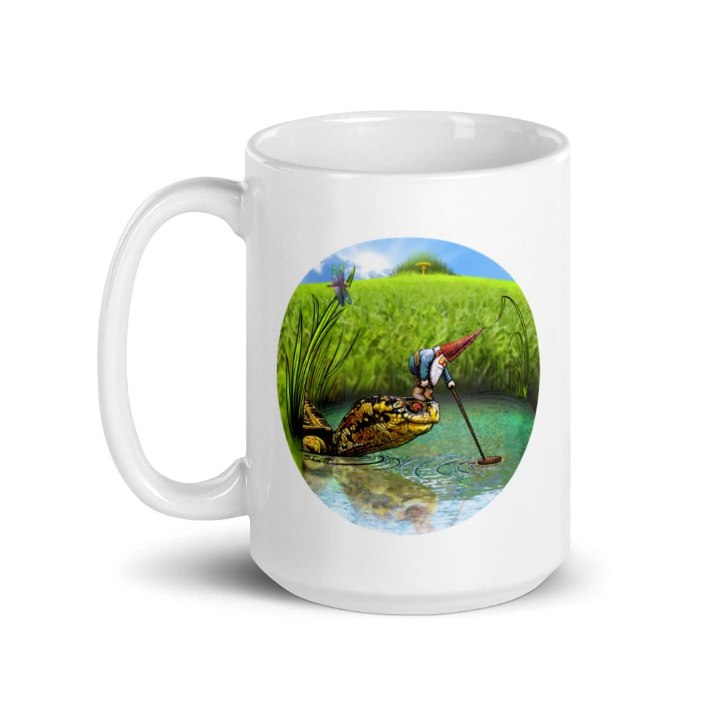 SkeetDesigns | GnomeDriven | Coffee Mug | OB Turtle Help | Disc Golf Accessories
